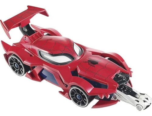 Marvel Hot Wheels Lanzador Spider-man Web-car Con 3