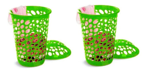 Colombraro Plastic Laundry Hamper Basket Pack of 6 9