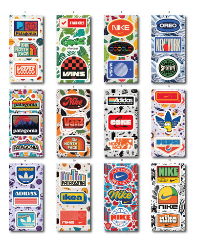 Stickers Mopeak Logos Retro, Pack 3. 0