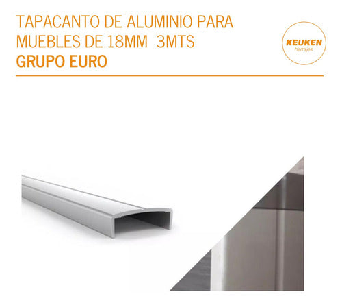 Grupo Euro Aluminum Edge Banding 18mm x 3m 2