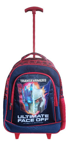 Mochila Transformers Carro Jacquard Grande 40x30 Cm 1