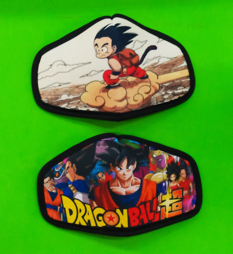 Planeta Mochila X2 Dragon Ball Tapabocas Adulto Tela Suave Respiras Perfecto 0