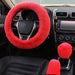 Valleycomfy Steering Wheel Cover + Gear Shift Cover + Handbrake Cover 3