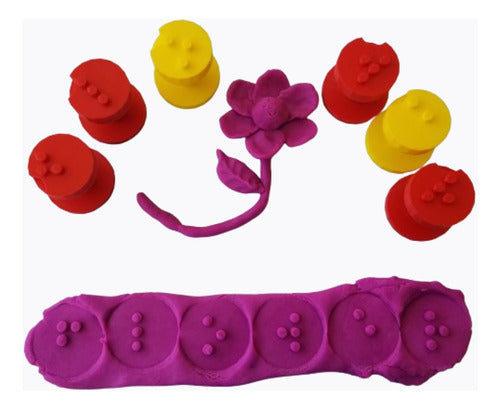 MAGNAprint3D Sellos Alfabeto Braille Para Plastilina Jugar Aprendiendo !! 0