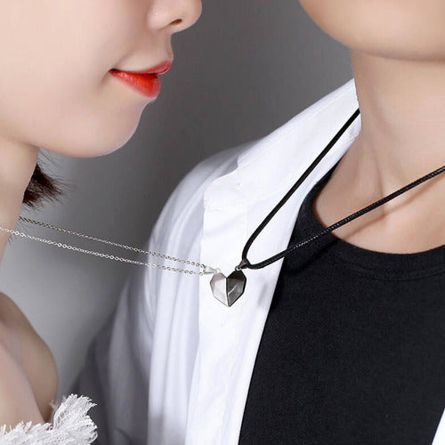 Magnetic Heart Couples Magnetic Necklace Love Jewelry Set Men Women Gift 10