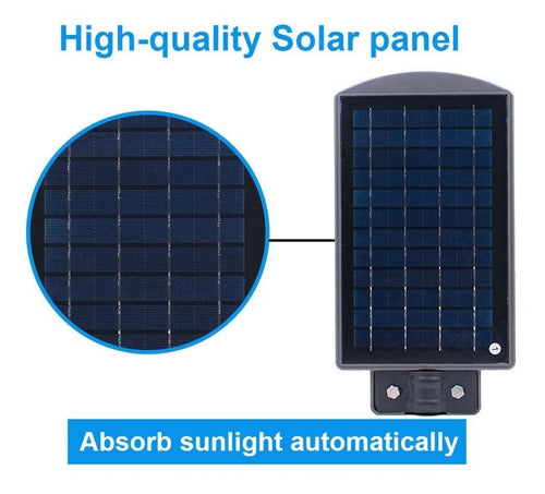 Solar Ledimp Luminaria Solar Luz Calida 60w Sensa Movimiento+ Soporte 3