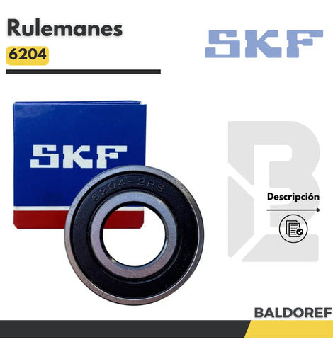 Ruleman 6204 Skf Original Lavarropas X 2 Unidades 1