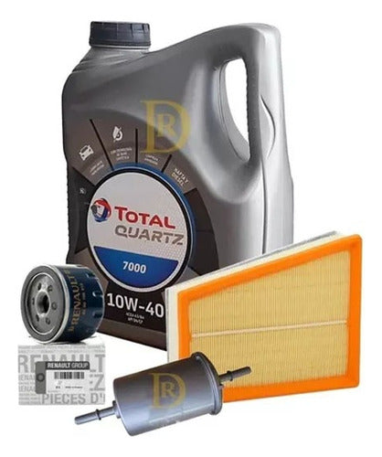 Kit Filtros + Aceite 4l Castrol 10w40 Renault Oroch 1.6 16v 0