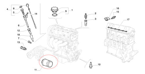 Fiat Filtro De Aceite Uno Way 2009 Al 2014 1