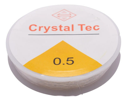 Crystal Tec Elastic Beading Cord 0.5 mm Roll for Bracelets 0