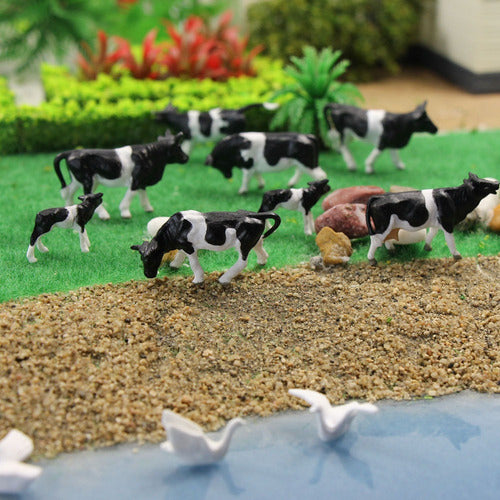 Evemodel An8704cn 36pcs 1:87 Well-Painted Farm Animals Cows and Figures 3