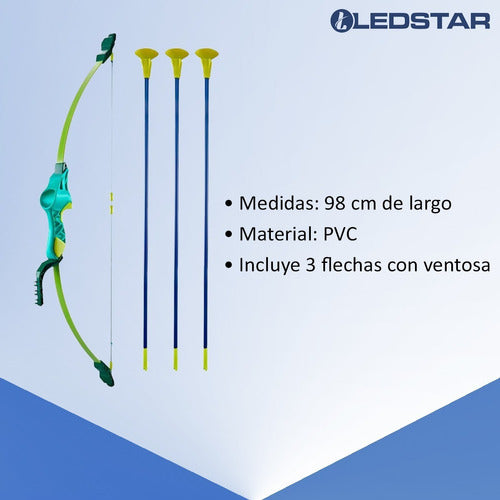 Ledstar Archery Toy Set for Kids 98cm + 3 Suction Cup Arrows 1