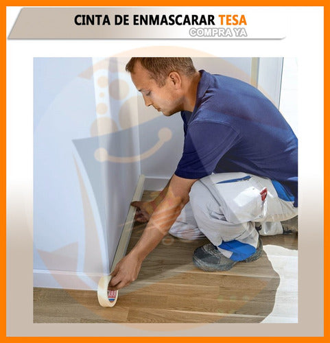 Tesa Cinta Enmascarar Uso General Interiores Pintar 36mmx50m 4