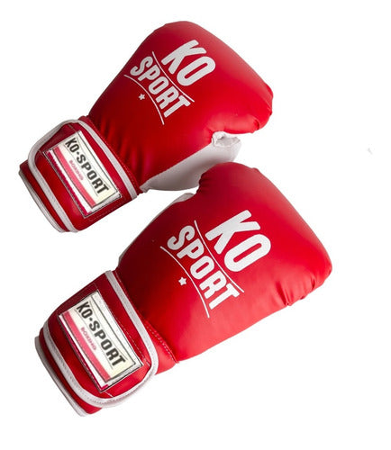 KO Sport Boxing Gloves Kick Boxing PVC 0