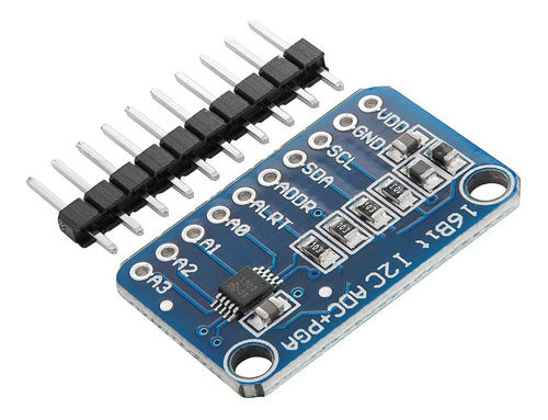 Conversor Analogico A Digital Adc Ads1115 16bit I2c Hobb 0