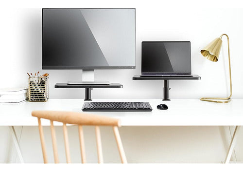 Allsop Ascend Dual Height Adjustable Laptop and Monitor Stand 1