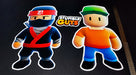 MuchoEvento Stumble Guys Themed Wall Décor Sign with 2 Unique Figures - 45cm 4