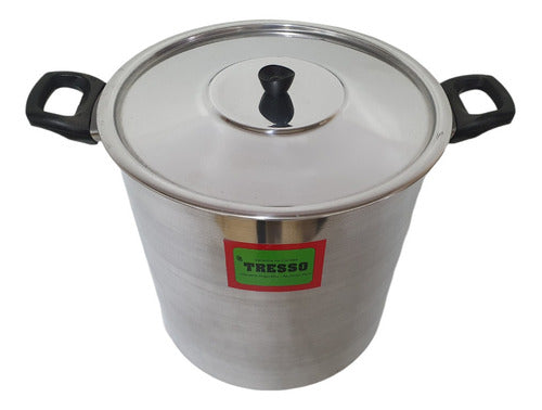 Aluminum Pot N°28 with Bakelite Handles 16 Liters Capacity by Tresso 0