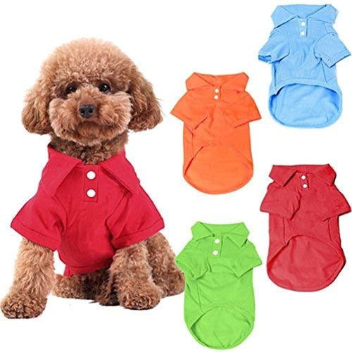 4 Piezas De Ropa Para Mascota Reymas Perro Cachorro Polo Rop 0