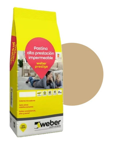 Weber Pastina Prestige Champagne 2kg Impermeable Antihumedad 0