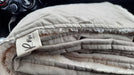 Soft Reversible Tusor/Lambswool Hearth Blanket 140x140 cm Cotton Raw Deco 3