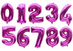 Tu Mundo Metallic Number Balloons 41 cm Fuchsia 0