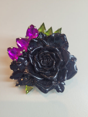 High Fashion Flower Brooch Accessories Gems Bijouterie 4