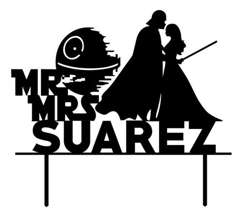 Personalized Star Wars Wedding Cake Topper Decoration 0