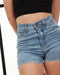 Women's Stretch Shorts with Studs - Plus Sizes 3