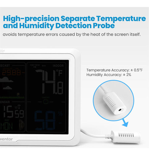 Termômetro Externo Interno Sem Fio Da Estação 4