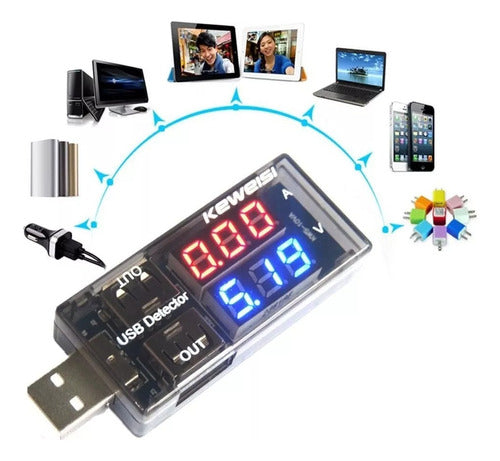 Tester Usb Amperimetro Voltimetro - Electroimporta 2