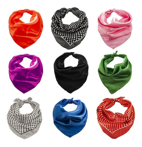 PM Complementos Women's Square Silk Scarf - Choose Your Style 1