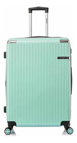 Trendy Rigid Carry-On Suitcase with TSA Lock 4 Wheels 360º 0