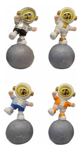 Astronauta Decorativo Con Globo  Celeste, Naranja, Blanco.. 0