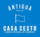 Antigua Casa Cesto Argentina Ceremonial Flag with Bow + Sash + Pole 2