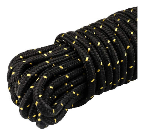 Navegante Black Braided Multifilament Nautical Rope 14mm X 10m 0