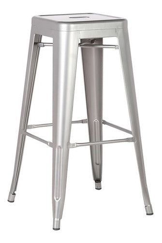 Home Tolix Stool 76 Cm Silver Prestigio 0