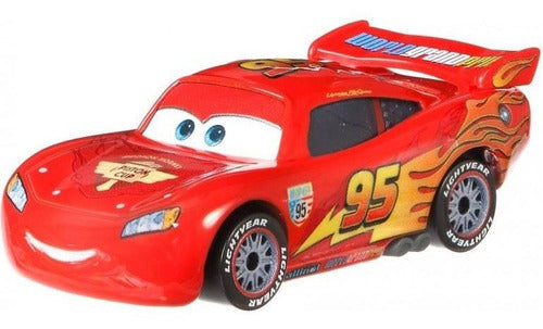 Disney Cars - Rayo Mcqueen Con Llantas De Carreras - Mattel 3