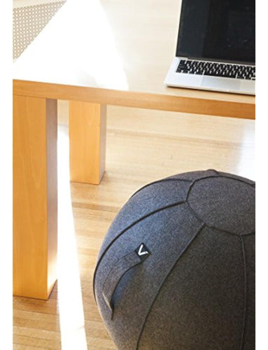 Vivora Luno Exercise Ball Chair, Felt, Standard 3