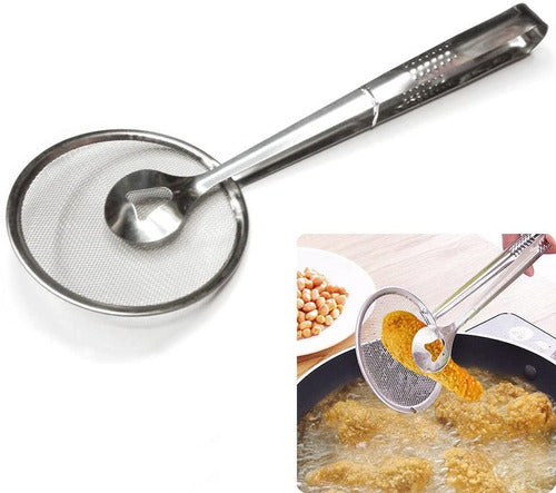 Pinza Escurridora Diseño Para Cocina Antiadherente Acero 4