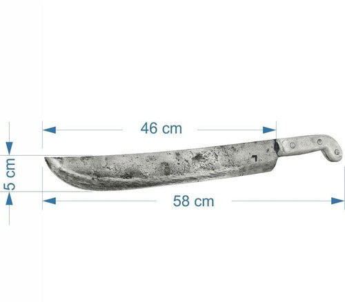 Facão Ferreiro Artesanal 18 Pol. 58cm Cabo Em Alumínio | 1