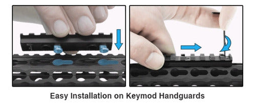 Montaje Picatinny Compatible Plataforma Keymod 8 Ranuras Utg 4