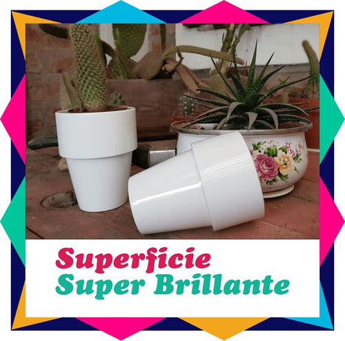 Polymer Sublimable Plant Pot Pack of 12 1