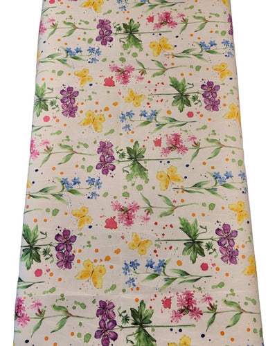 MARIPOSAS Acrylic Gabardine Tablecloth 2.25m Long X 1.34m Wide Rectangular 2