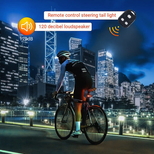 MOMIMO Bicycle Rear Light with Turn Signals, Remote Control 6