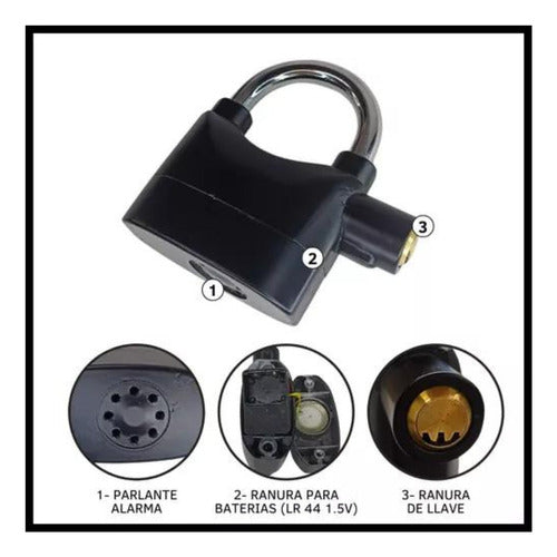 Generic Alarm Lock - Bicycle, Motorcycle, and Door Security 4