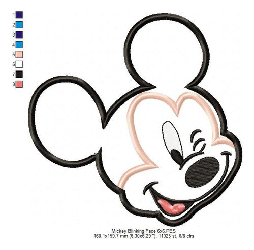 Elma Matrizes Matriz Para Bordados Maquina Infantil Mickey Mouse 4316 3