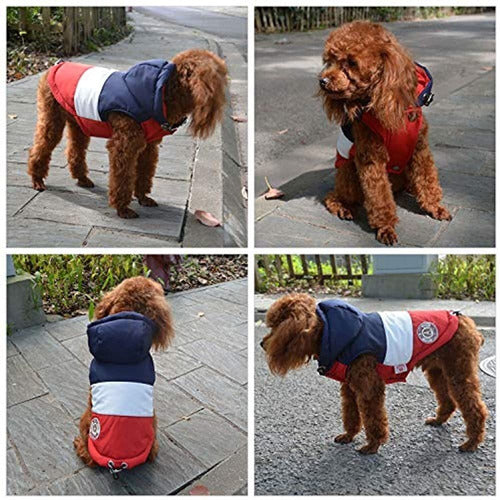 Lovelonglong Impermeable Chaqueta Para Perro Con Capucha Par 4