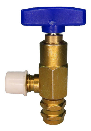 TIDAR Service Valve R 410 + R 22 Refrigeration 1/4 + 5/16 Flare 4