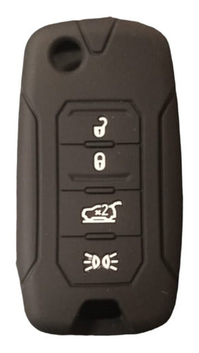 Silicone Key Cover for Jeep Renegade Black 0
